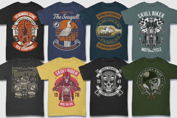 28 GB Premium T‑Shirt Design Bundle – PNG, AI, PSD & JPG with Commercial License - Image 5