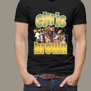Chris Brown Graphic T-Shirt – Urban Music Streetwear, Fan Art Style